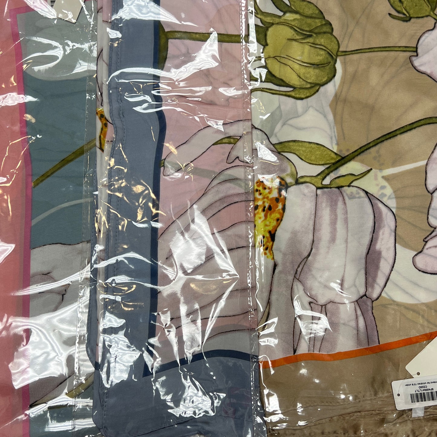 Timeless floral silk scarf
