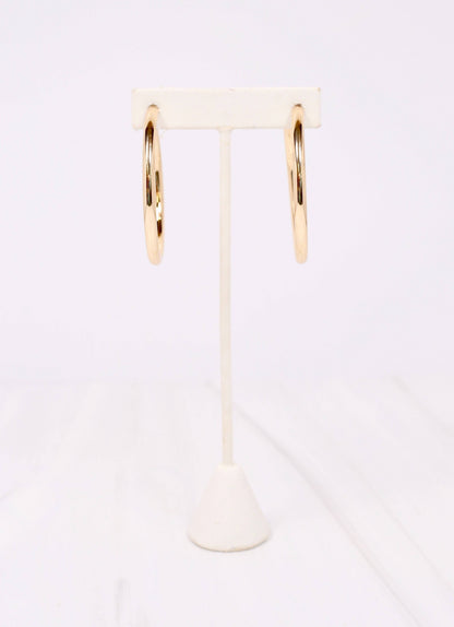 Arden Satin Hoop Earring GOLD