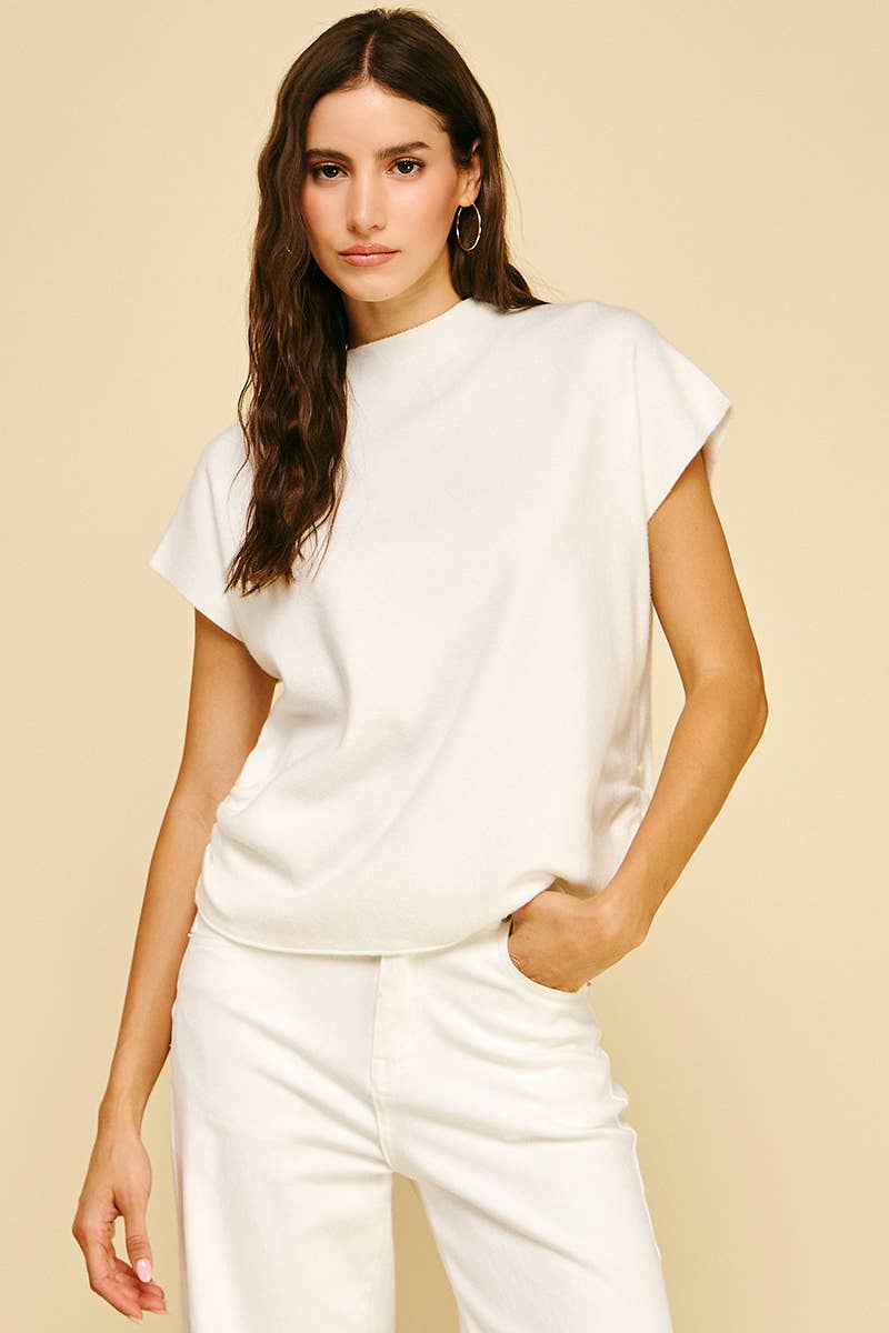 Shirring Sweater Vest