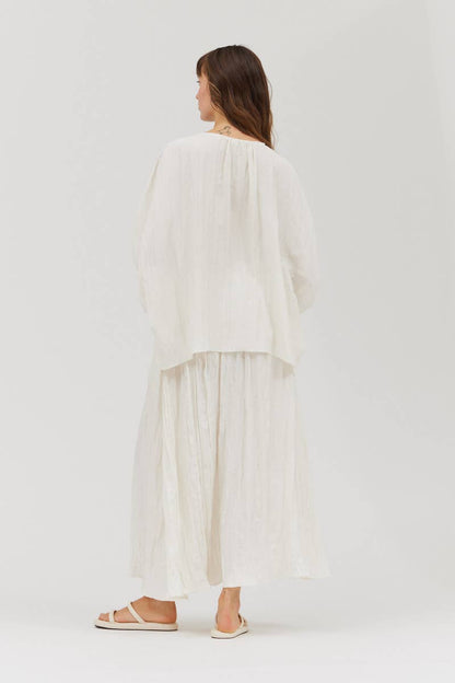 The Erin Loose Fit Crinkle Top