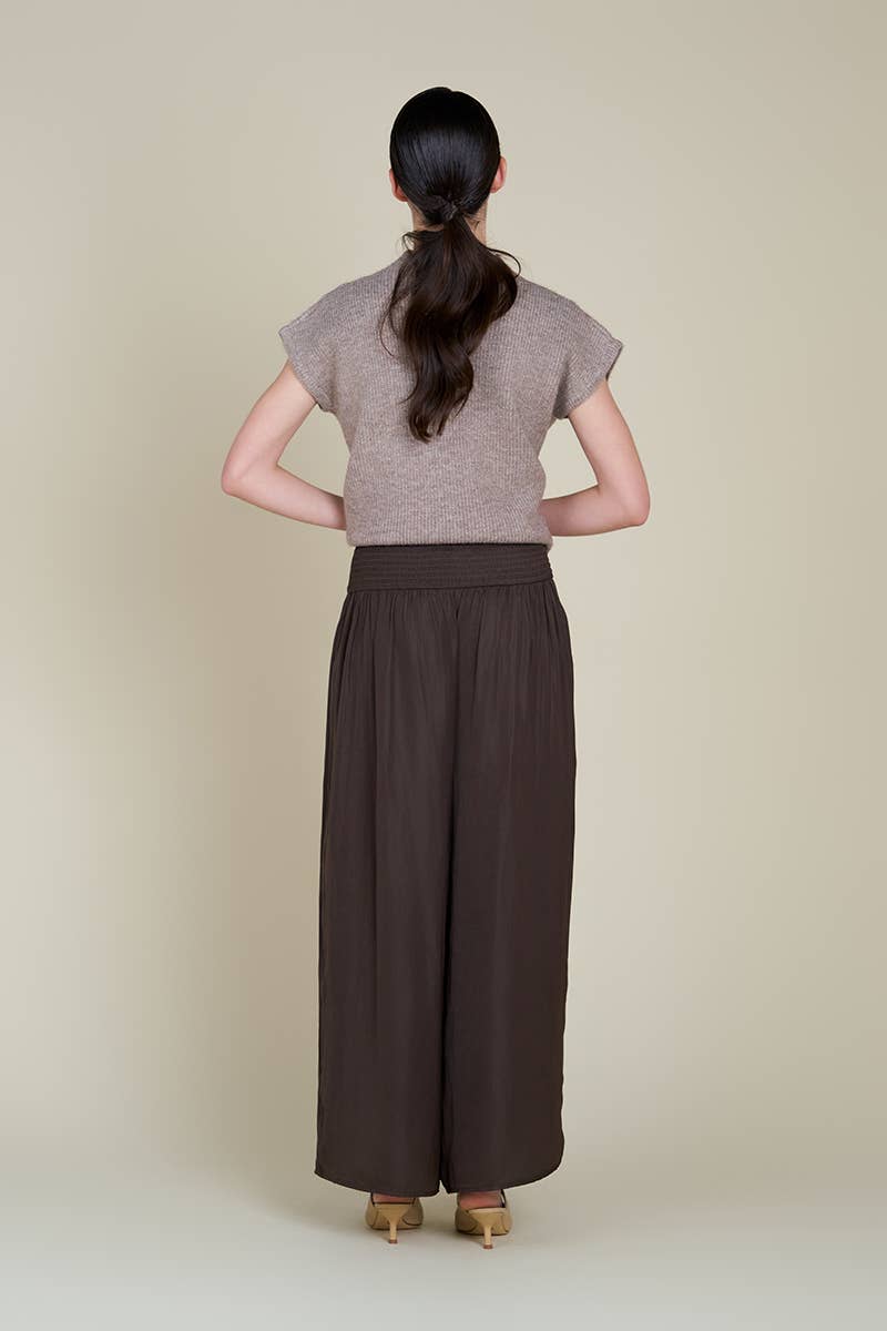 The Wanda Wide Leg Satin Pants