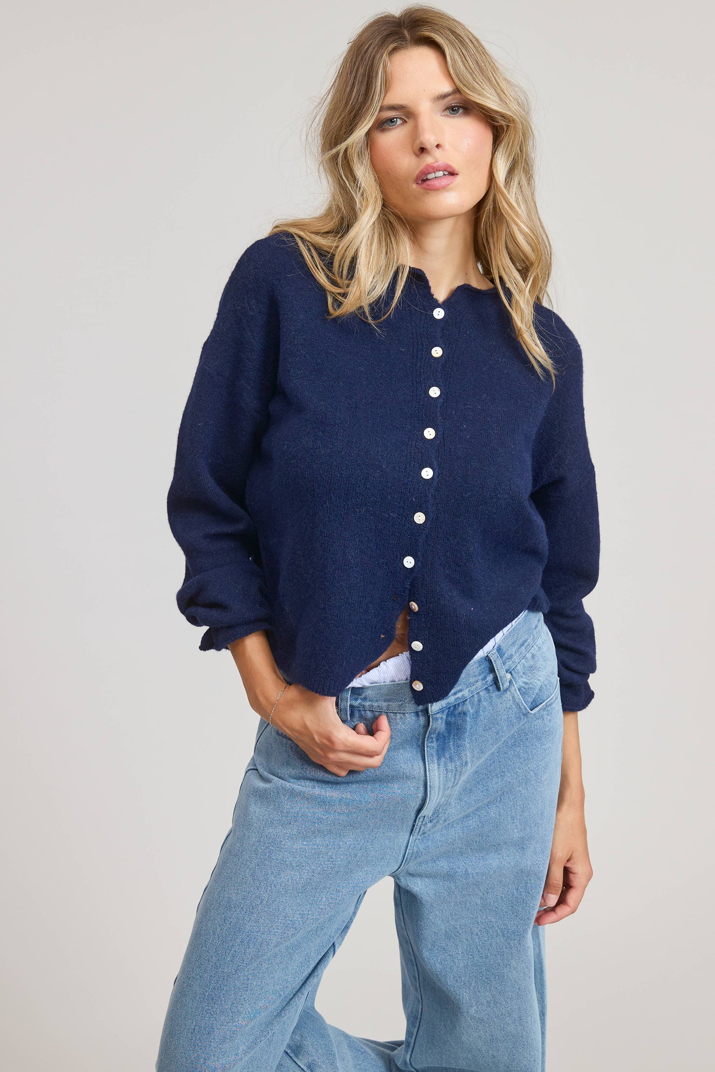 Elsie Button Down Cardigan Top