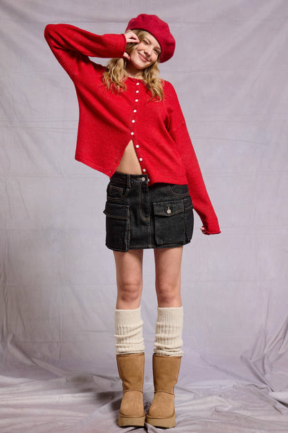 Elsie Button Down Cardigan Top