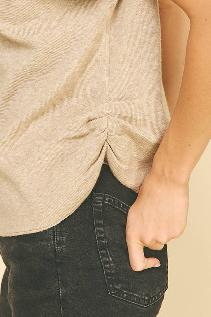 Shirring Sweater Vest